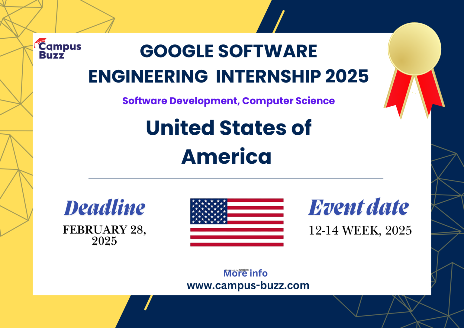 Google Software Engineering Internship 2025 (USA) - Campus Buzz